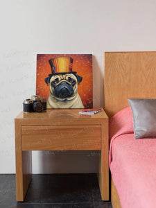 Circus Ringmaster Pug Framed Wall Art Poster-Art-Dog Art, Home Decor, Pug-3