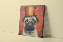 Load image into Gallery viewer, Circus Ringmaster Pug Framed Wall Art Poster-Art-Dog Art, Home Decor, Pug-5