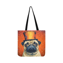 Load image into Gallery viewer, Circus Ringmaster Pug Shopping Tote Bag-Accessories-Accessories, Bags, Dog Dad Gifts, Dog Mom Gifts, Pug-ONESIZE-2