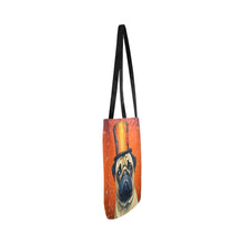 Load image into Gallery viewer, Circus Ringmaster Pug Shopping Tote Bag-Accessories-Accessories, Bags, Dog Dad Gifts, Dog Mom Gifts, Pug-ONESIZE-3