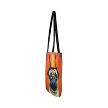 Load image into Gallery viewer, Circus Ringmaster Pug Shopping Tote Bag-Accessories-Accessories, Bags, Dog Dad Gifts, Dog Mom Gifts, Pug-ONESIZE-4