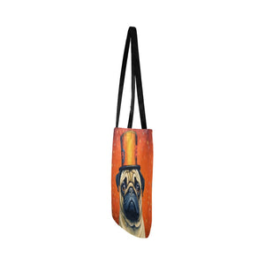 Circus Ringmaster Pug Shopping Tote Bag-Accessories-Accessories, Bags, Dog Dad Gifts, Dog Mom Gifts, Pug-ONESIZE-4