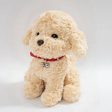 Load image into Gallery viewer, Cockapoo Plush Toy - White / Cream, Apricot / Red Colors - Red Collar with Double Bell Design-Stuffed Animals-6
