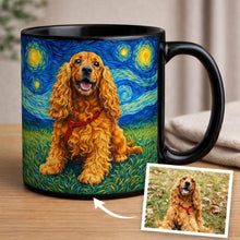 Load image into Gallery viewer, Personalized Starry Night Artwork Cocker Spaniel Coffee Mug-Mug-Cocker Spaniel,Dog Dad Gifts,Dog Memorial Gifts,Dog Mom Gifts,Mugs,Personalize Artwork-10