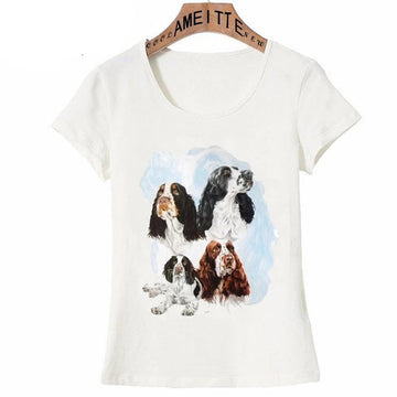 Cocker Spaniel Love Womens T ShirtApparel