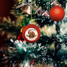 Load image into Gallery viewer, Cocker Spaniel Ornament - Classic Red Round Shape - Santa's Favourite Design - Personalized with Photo and Name-Christmas Ornament-Christmas,Christmas Ornament,Cocker Spaniel,Personalize Artwork-3