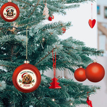 Load image into Gallery viewer, Cocker Spaniel Ornament - Classic Red Round Shape - Santa's Favourite Design - Personalized with Photo and Name-Christmas Ornament-Christmas,Christmas Ornament,Cocker Spaniel,Personalize Artwork-7
