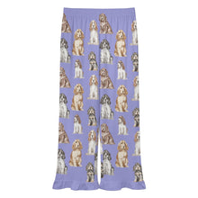 Load image into Gallery viewer, Cocker Spaniel Pajama Pants for Women - Ruffle Hem Design - Watercolor Elegance Cocker Spaniels-Pajamas-Apparel,Cocker Spaniel,Dog Mom Gifts,Pajamas-15