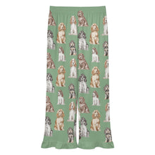 Load image into Gallery viewer, Cocker Spaniel Pajama Pants for Women - Ruffle Hem Design - Watercolor Elegance Cocker Spaniels-Pajamas-Apparel,Cocker Spaniel,Dog Mom Gifts,Pajamas-19