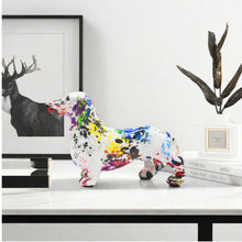 Load image into Gallery viewer, Color Blend Dachshund Resin Statues-2