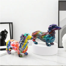 Load image into Gallery viewer, Color Blend Dachshund Resin Statues-3