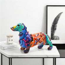 Load image into Gallery viewer, Color Blend Dachshund Resin Statues-7