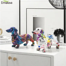 Load image into Gallery viewer, Color Blend Dachshund Resin Statues-1