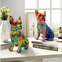 Load image into Gallery viewer, Color Blend French Bulldog Resin Statues-8