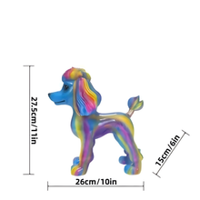 Load image into Gallery viewer, Color Blend Poodle Resin Statues-Home Decor-Dog Memorial Gifts,Home Decor,Poodle,Statue-Neon Gradient Rainbow-5