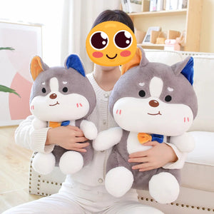 Color Coordinated Husky Stuffed Animal Plush Toys-Stuffed Animals-Siberian Husky, Stuffed Animal-2
