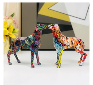 Color Splash Hydro Dip Art Vizsla Statues-Home Decor-Dog Dad Gifts, Dog Mom Gifts, Home Decor, Statue, Vizsla-16