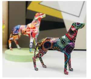 Color Splash Hydro Dip Art Weimaraner Statues-Home Decor-Dog Dad Gifts, Dog Mom Gifts, Home Decor, Statue, Weimaraner-10