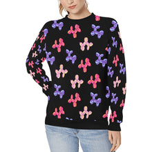 Load image into Gallery viewer, Colorful Balloon Poodles Sweatshirt for Women-Apparel-Apparel, Dog Mom Gifts, Poodle, Sweatshirt-Midnight Black-S-9