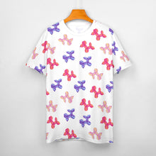 Load image into Gallery viewer, Colorful Balloon Poodles Women's Cotton T-Shirt-Apparel--23
