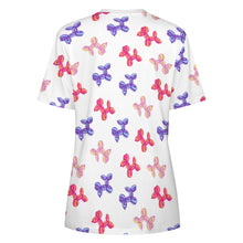 Load image into Gallery viewer, Colorful Balloon Poodles Women's Cotton T-Shirt-Apparel--3