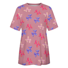 Load image into Gallery viewer, Colorful Balloon Poodles Women's Cotton T-Shirt-Apparel--36