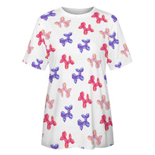 Load image into Gallery viewer, Colorful Balloon Poodles Women's Cotton T-Shirt-Apparel--4