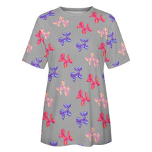 Load image into Gallery viewer, Colorful Balloon Poodles Women's Cotton T-Shirt-Apparel--26