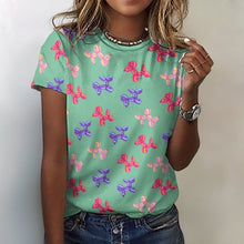 Load image into Gallery viewer, Colorful Balloon Poodles Women's Cotton T-Shirt-Apparel--18