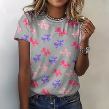 Load image into Gallery viewer, Colorful Balloon Poodles Women's Cotton T-Shirt-Apparel--27