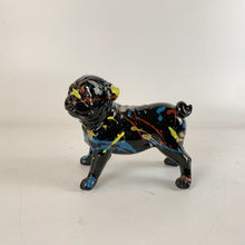 Load image into Gallery viewer, Image of a standing black pug statue