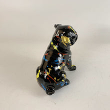 Load image into Gallery viewer, Back image of black pug statue