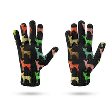 Load image into Gallery viewer, Colorful Chihuahua Silhouettes Touch Screen Gloves-Accessories-Accessories, Chihuahua, Dog Dad Gifts, Dog Mom Gifts, Gloves-8