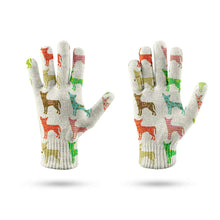 Load image into Gallery viewer, Colorful Chihuahua Silhouettes Touch Screen Gloves-Accessories-Accessories, Chihuahua, Dog Dad Gifts, Dog Mom Gifts, Gloves-9