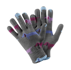 Colorful Dachshund Love Touch Screen Gloves-Accessories-Accessories, Dog Dad Gifts, Dog Mom Gifts, Gloves-9