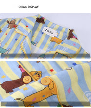 Load image into Gallery viewer, Colorful Dachshunds Striped Summer Cotton Pajamas Set for Women-4