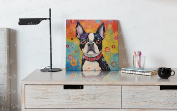 Colorful Dream Boston Terrier Framed Wall Art Poster-Art-Boston Terrier, Dog Art, Home Decor, Poster-2