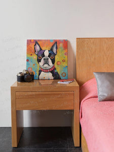 Colorful Dream Boston Terrier Framed Wall Art Poster-Art-Boston Terrier, Dog Art, Home Decor, Poster-3
