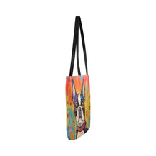 Load image into Gallery viewer, Colorful Dream Boston Terrier Shopping Tote Bag-Accessories-Accessories, Bags, Boston Terrier, Dog Dad Gifts, Dog Mom Gifts-ONESIZE-3