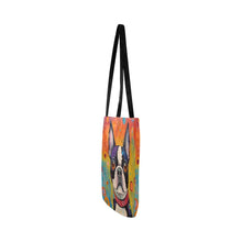 Load image into Gallery viewer, Colorful Dream Boston Terrier Shopping Tote Bag-Accessories-Accessories, Bags, Boston Terrier, Dog Dad Gifts, Dog Mom Gifts-ONESIZE-4