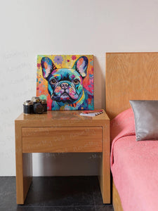 Colorful French Bulldog Tapestry Framed Wall Art Poster-Art-Dog Art, French Bulldog, Home Decor, Poster-3