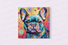 Load image into Gallery viewer, Colorful French Bulldog Tapestry Framed Wall Art Poster-Art-Dog Art, French Bulldog, Home Decor, Poster-4