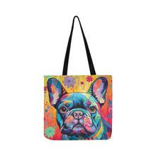 Load image into Gallery viewer, Colorful French Bulldog Tapestry Shopping Tote Bag-Accessories-Accessories, Bags, Dog Dad Gifts, Dog Mom Gifts, French Bulldog-ONESIZE-2