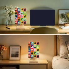Load image into Gallery viewer, Colorful Frenchie Love Desktop Table Lamp-Desk Lamps-Christmas,Dog Dad Gifts,Dog Mom Gifts,French Bulldog,Home Decor,Lamp-6