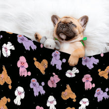Load image into Gallery viewer, Colorful Poodles in Playful Poses Blanket for Dog-Pet Furniture-9