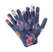 Load image into Gallery viewer, Colorful Poodles in Playful Poses Touch Screen Gloves-Accessories-Accessories, Dog Dad Gifts, Dog Mom Gifts, Gloves-10