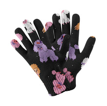 Load image into Gallery viewer, Colorful Poodles in Playful Poses Touch Screen Gloves-Accessories-Accessories, Dog Dad Gifts, Dog Mom Gifts, Gloves-12