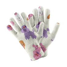 Load image into Gallery viewer, Colorful Poodles in Playful Poses Touch Screen Gloves-Accessories-Accessories, Dog Dad Gifts, Dog Mom Gifts, Gloves-4