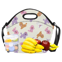 Load image into Gallery viewer, Colorful Poodles Love Neoprene Lunch Bag-2