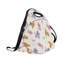Load image into Gallery viewer, Colorful Poodles Love Neoprene Lunch Bag-4